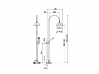 Душевая стойка Cisal Arcana AC004051 схема 2