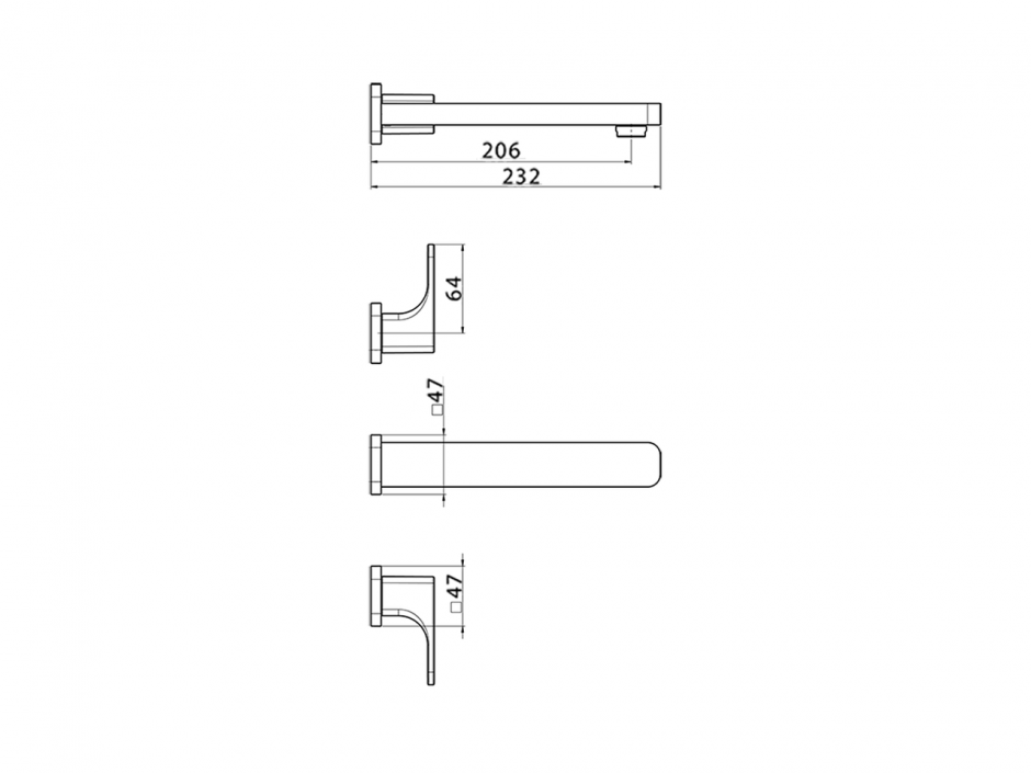 Смеситель для раковины Cisal Cubic CU013510 ФОТО