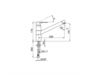 Смеситель для кухни Cisal Kitchen A3002580 схема 2