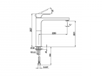 Смеситель для кухни Cisal Kitchen CU000580 схема 2