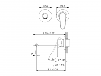 Смеситель для раковины Cisal Alma A3005510/A3005511/A3005512 схема 4