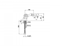 Смеситель для биде Cisal Tr TR000560/TR000558 схема 2