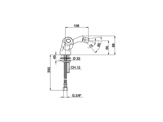 Смеситель для биде Cisal Tr TR000560/TR000558 ФОТО