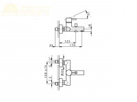 Смеситель для ванны Cisal Slim SM000130/SM000120 схема 2