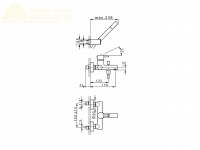 Смеситель для ванны Cisal Slim SM000130/SM000120 схема 4