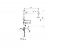 Смеситель для кухни Cisal Kitchen TS000530 схема 2