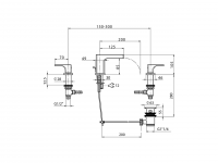 Смеситель для раковины Cisal Cubic CU0C1020 схема 2