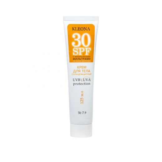 Клеона - 7.9 Солнцезащитный крем для тела SPF 30 с минеральными фильтрами, 75 мл