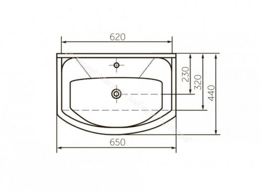 Умывальник мебельный "Элеганс 65" г. Киров