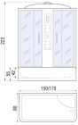 Душевая кабина DUNAY 170/80/55 МТ