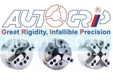 Патрон токарный Autogrip 3H-15 3-х кулачковый механизированный со сквозным отверстием