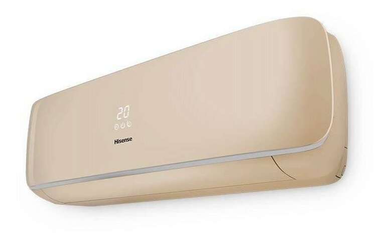 Сплит-система инверторная Hisense Premium CHAMPAGNE SUPER DC Inverter AS-13UW4SVETG157(C), 38 м2, A++, ионизация