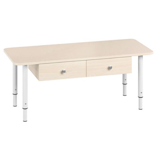 РСН-0007-01 Стол парта с ящиками регулируемый Цвет: Дуб молочный