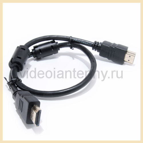 Кабель HDMI — HDMI gold, с фильтрами PROCONNECT 0,5 м