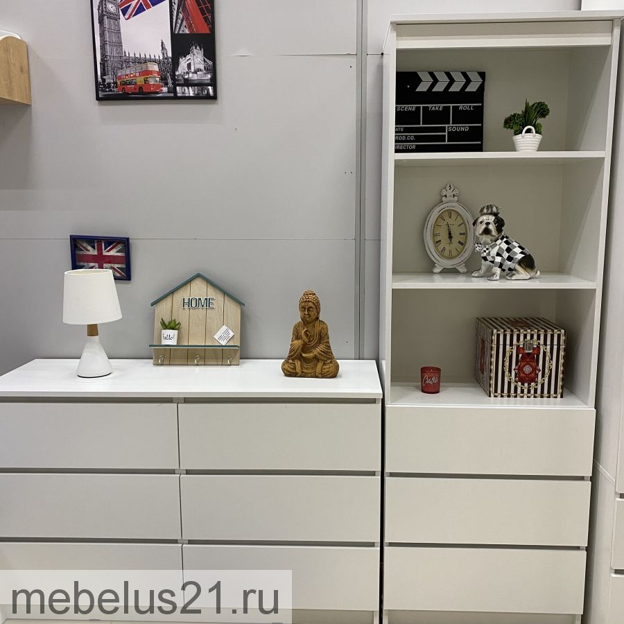 Стеллаж Норд 600 Белый