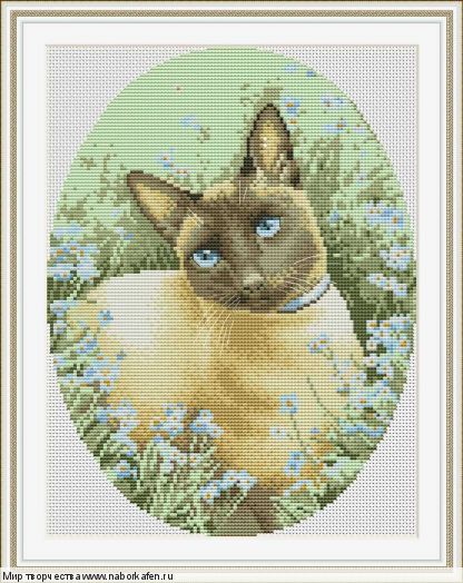 Набор для вышивания "Siamese cat"