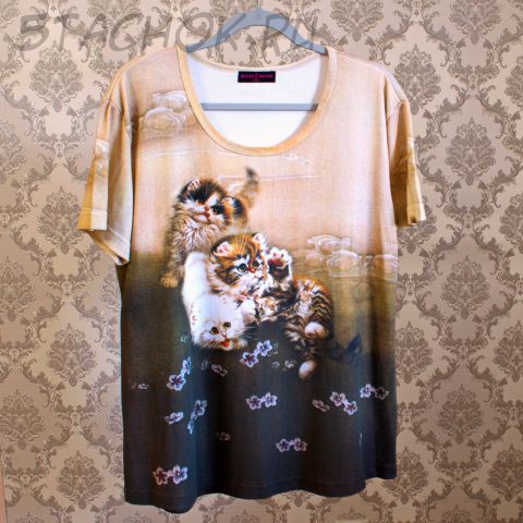 Кофточка "Кошечки в японском стиле" размер XXL (Butler & Wison Великобритания)
