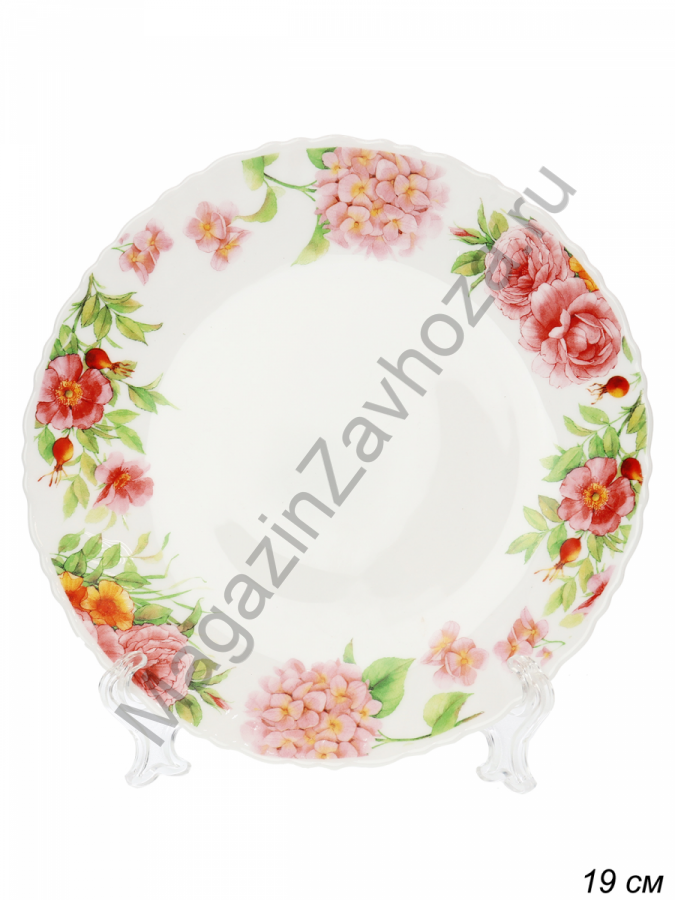 Тарелка 190 мм / LHP-75XN (7001) /уп 6/72/ Цветочная поляна