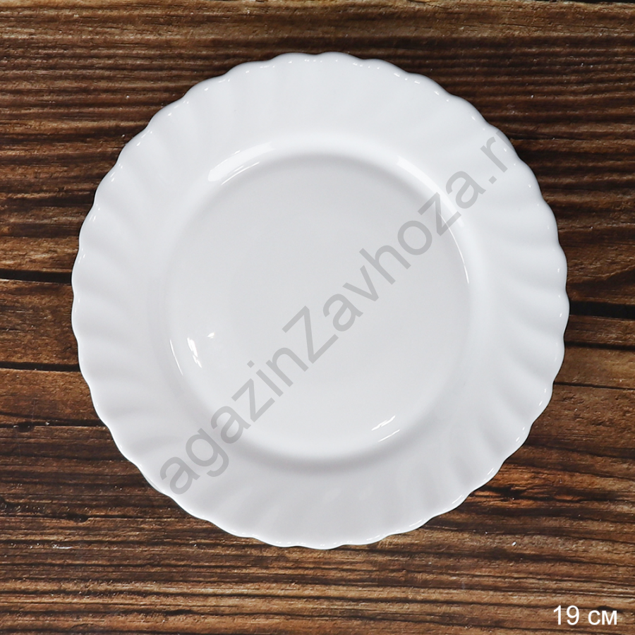 Тарелка 190 мм белая / LXWP-75 (WHITE ) /уп 6/72/