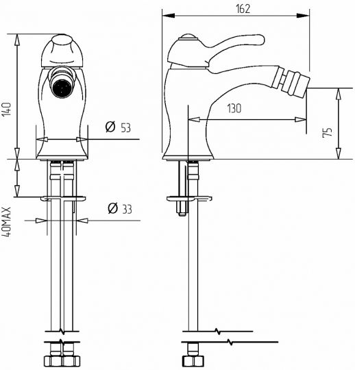 Смеситель однорычажный для биде Migliore Lem ML.LEM-2923 ФОТО