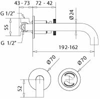 Смеситель для раковины двухвентильный Migliore Reversa MILDO4645 схема 3