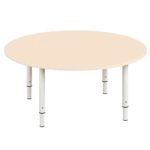 РСН-0020-01 Стол круглый регулируемый Цвет: Дуб молочный