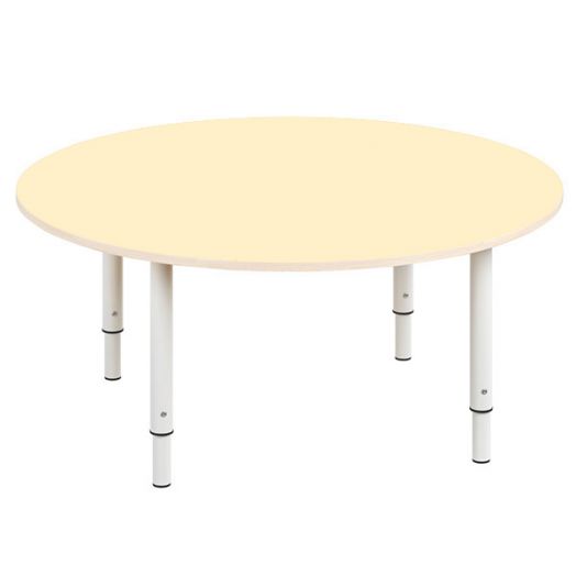 РСН-0020-02 Стол круглый регулируемый Цвет: Ваниль