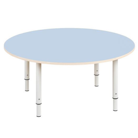 РСН-0020-06 Стол круглый регулируемый Цвет: Голубой