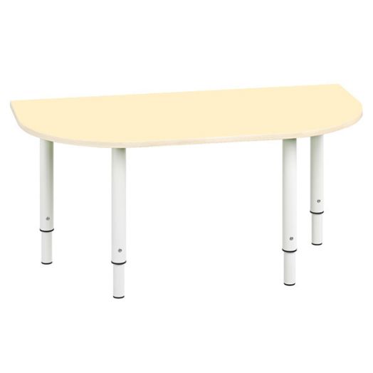 РСН-0009-02 Стол закругленный регулируемый Цвет: Ваниль