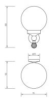 Светильник для ванной шар Migliore Amerida 16 схема 2