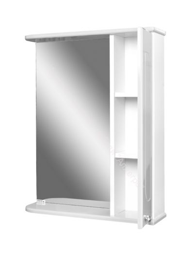 Шкаф-зеркало Радуга Белый 50 левый/правый АЙСБЕРГ