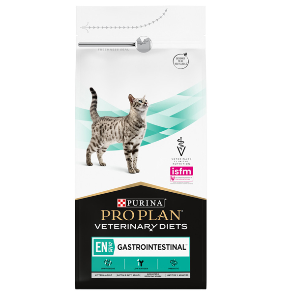 Сухой корм для кошек Pro Plan Veterinary Diets EN ST/OX Gastrointestinal для снижения проявлений острых кишечных расстройств 1.5 кг