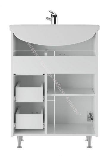 Тумба под умывальник "Уют 60 Классик" с 3 верхними ящиками В3 АЙСБЕРГ
