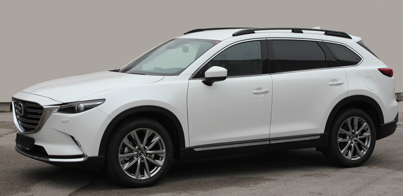 Рейлинги для автомобиля Mazda CX-9 (2017- ) чёрные