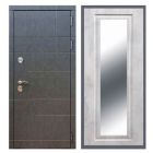 Дверь входная металлическая Great Doors H21 Штукатурка Графит Зеркало Мини ФЛЗ-120 Бетон Светлый