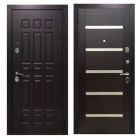 Дверь входная металлическая Great Doors H8 Венге Царга СБ-14 Венге Белый Лакобель