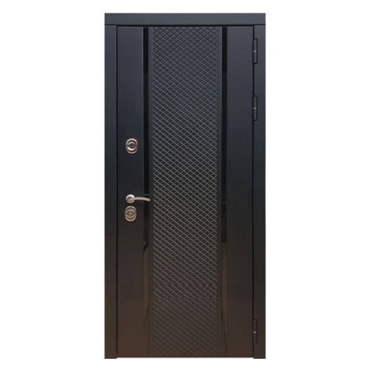 Дверь входная металлическая Great Doors H25 Черный кварц ФЛ-290 Бетон Светлый