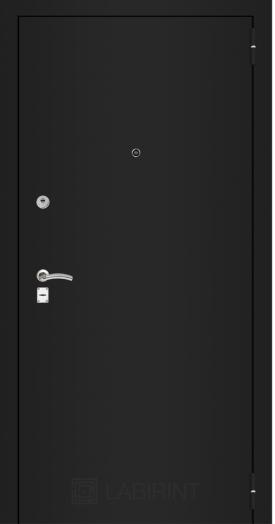 Входная дверь Лабиринт CLASSIC шагрень черная 24 Графит софт