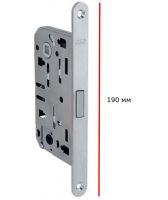 Замок AGB Mediana Polaris 190 WC (матовый хром) В06162.50.34.591  + ответная часть В02402.05.34