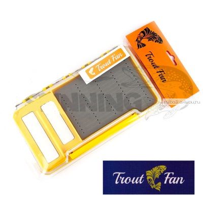 Коробка Trout Fan D 187 мм / 102 мм / 16 мм / цвет: желтый