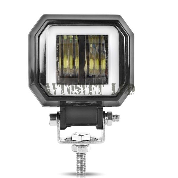 Светодиодная фара с границей света и дхо AS2D-7D-20W FLOOD 20 Ватт