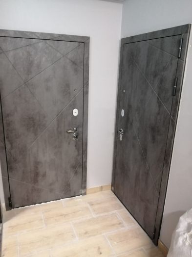 Дверь Входная REX Дуэт Б 3К бетон/силк сноу