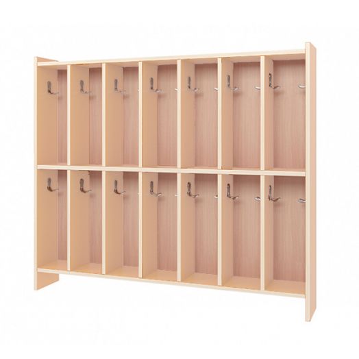 РСН-0032 Шкаф детский для полотенец 14 ячеек (1248х160х938 мм)