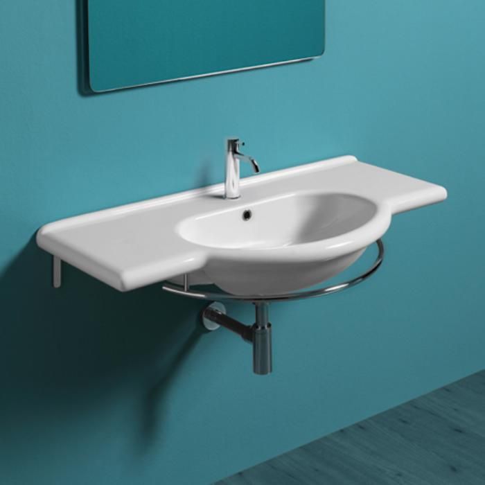 Изображение Раковина Simas Lavabi 105x51 MONTERCARLO с 1 отверстием и 2 намеченными отверстиями TOP 60