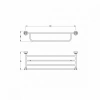 Полка для полотенец ZeegreS Z.ASTI схема 2
