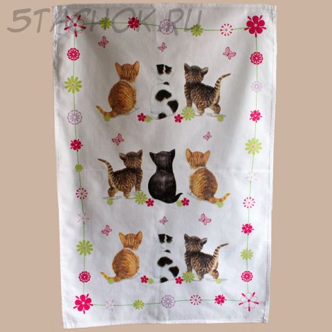 Полотенце-панно "Котята" (Otter House, Великобритания/Китай)
