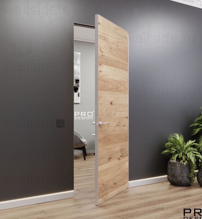 Скрытая дверь Pro Design Panel Egger наружного открывания