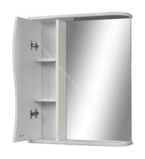 Шкаф-зеркало Волна 50 левый АЙСБЕРГ