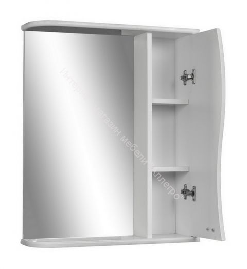 Шкаф-зеркало Волна 50 правый АЙСБЕРГ