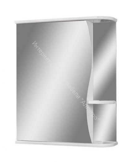 Шкаф-зеркало Волна 1-60 левый АЙСБЕРГ